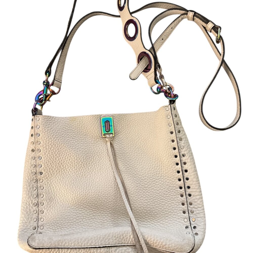 Rebecca Minkoff Bone Pebbled Leather Convertible Satchel